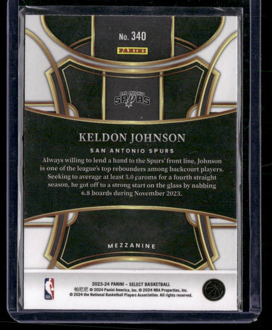 2023-24 Panini Select #340 Keldon Johnson