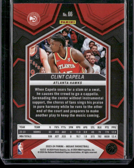 2023-24 Panini Mosaic #66 Clint Capela