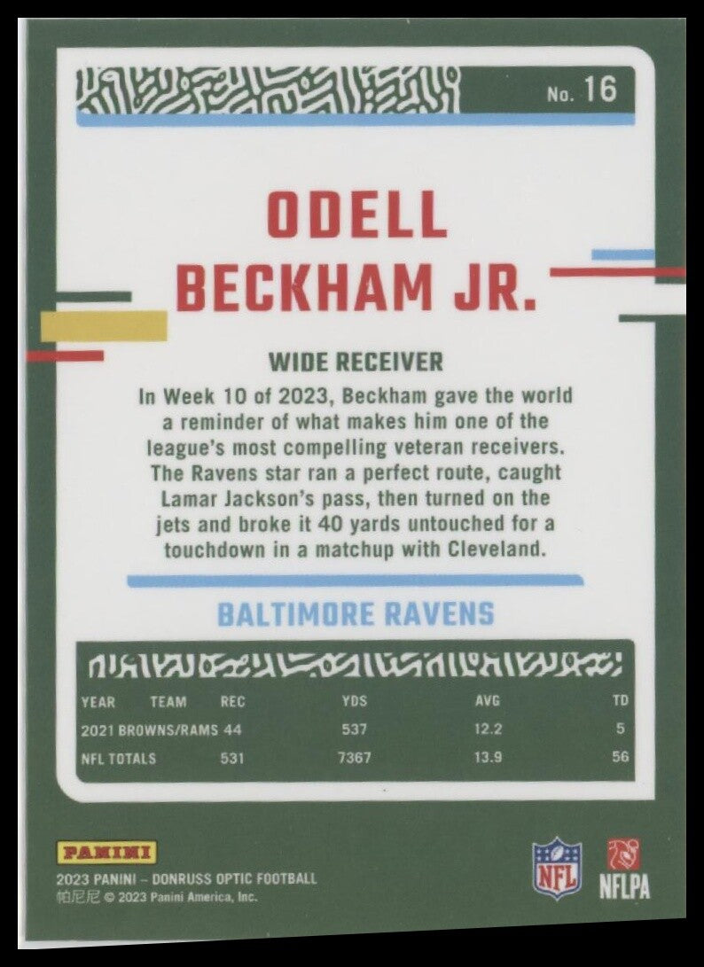 2023 Donruss Optic #16 Odell Beckham Jr.
