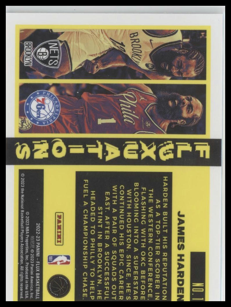 2022-23 Panini Flux #1 James Harden Fluxuations