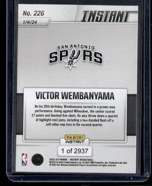 2023-24 Panini Instant NBA #226 Victor Wembanyama