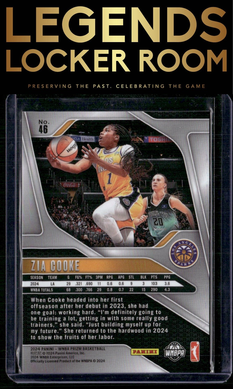2024 Panini Prizm WNBA #46 Zia Cooke