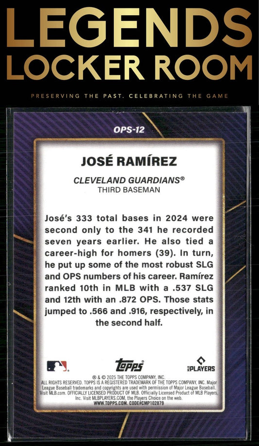 2025 Topps #OPS-12 José RamÃrez OPS Leaders