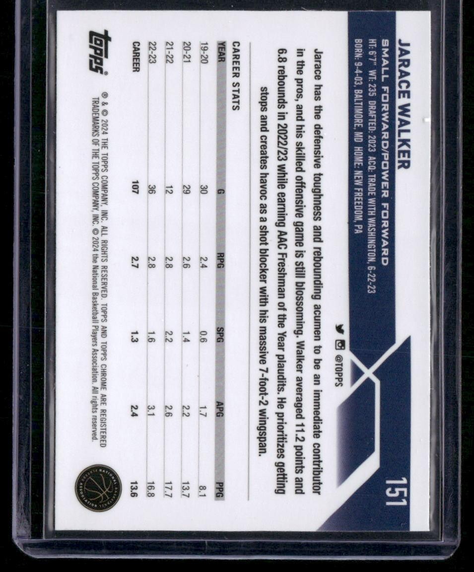 2023-24 Topps Chrome #151 Jarace Walker