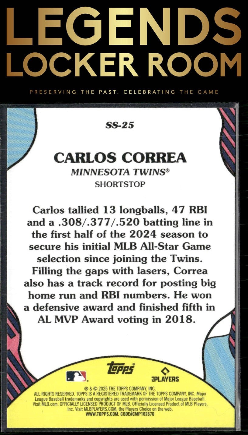 2025 Topps #SS-25 Carlos Correa Summer Superstars