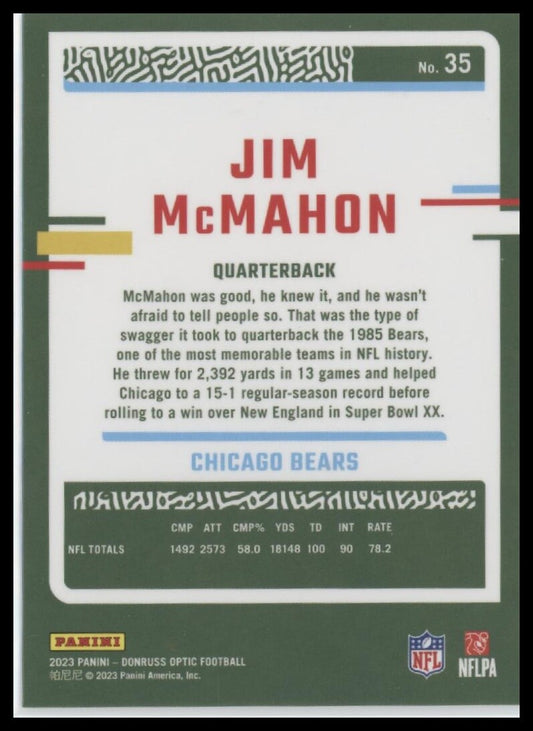 2023 Donruss Optic #35 Jim McMahon