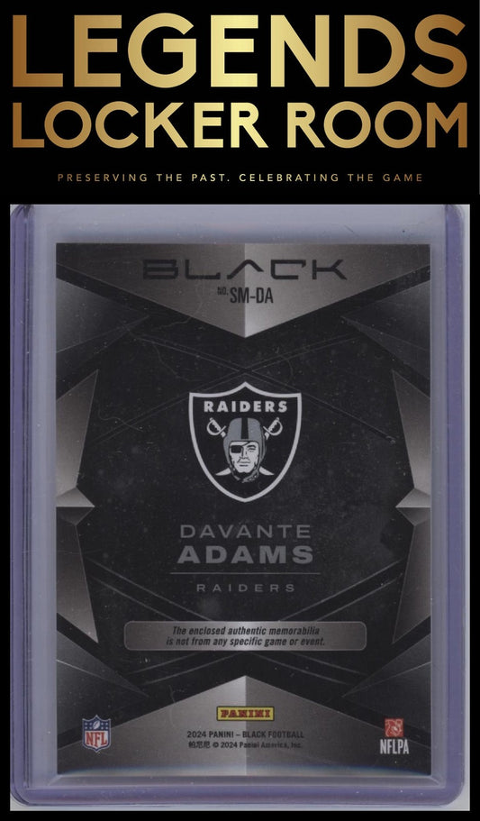 2024 Panini Black #SM-DA Davante Adams Starlight Materials #/199