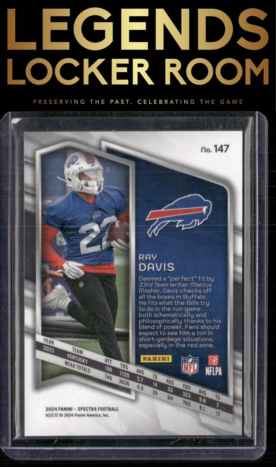 2024 Panini Spectra #147 Ray Davis