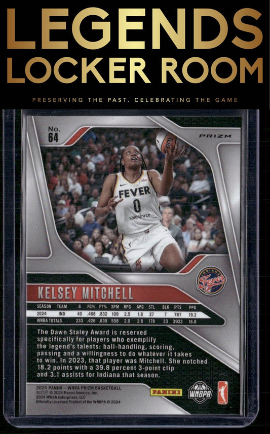 2024 Panini Prizm WNBA #64 Kelsey Mitchell Silver Prizms