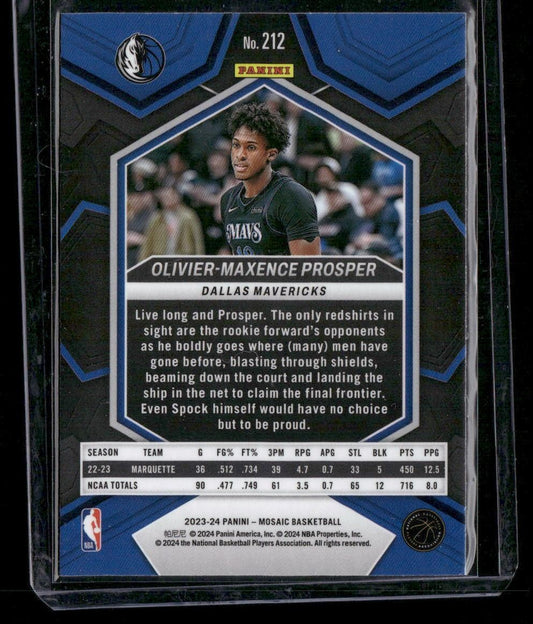 2023-24 Panini Mosaic #212 Olivier-Maxence Prosper