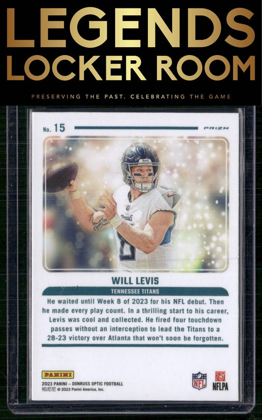 2023 Donruss Optic #15 Will Levis Mythical