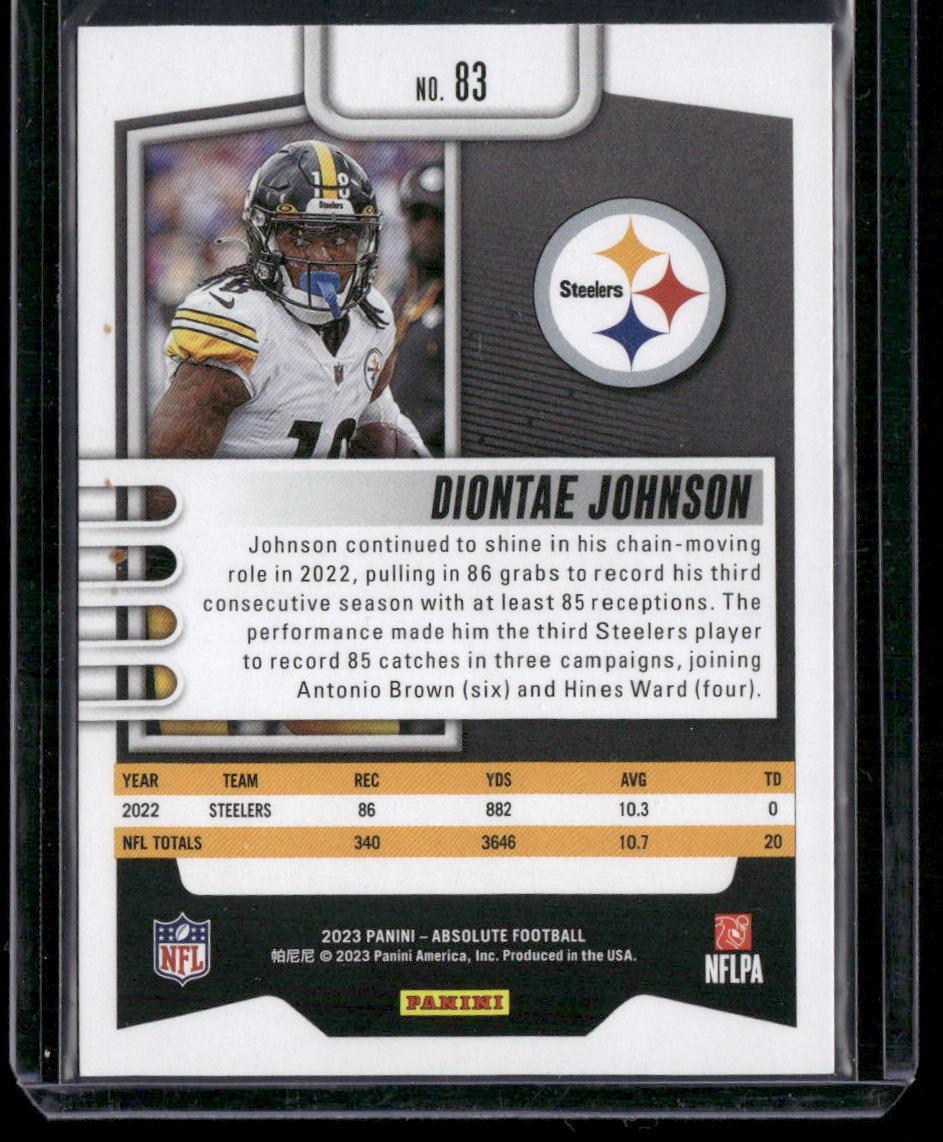 2023 Panini Absolute #83 Diontae Johnson