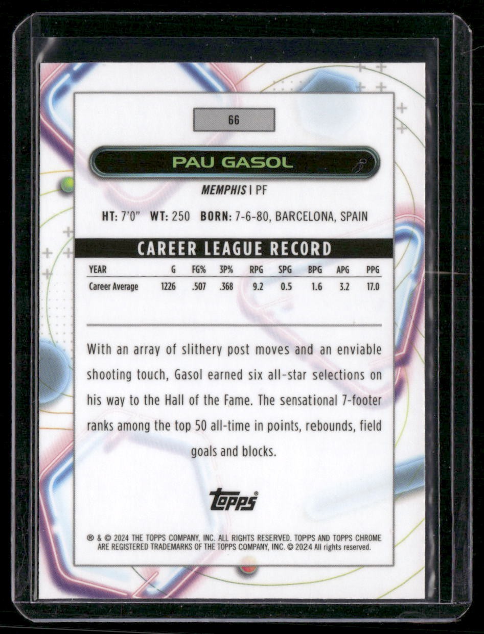 2023-24 Topps Chrome Cosmic #66 Pau Gasol