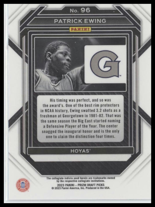 2023 Panini Prizm Draft Picks #96 Patrick Ewing