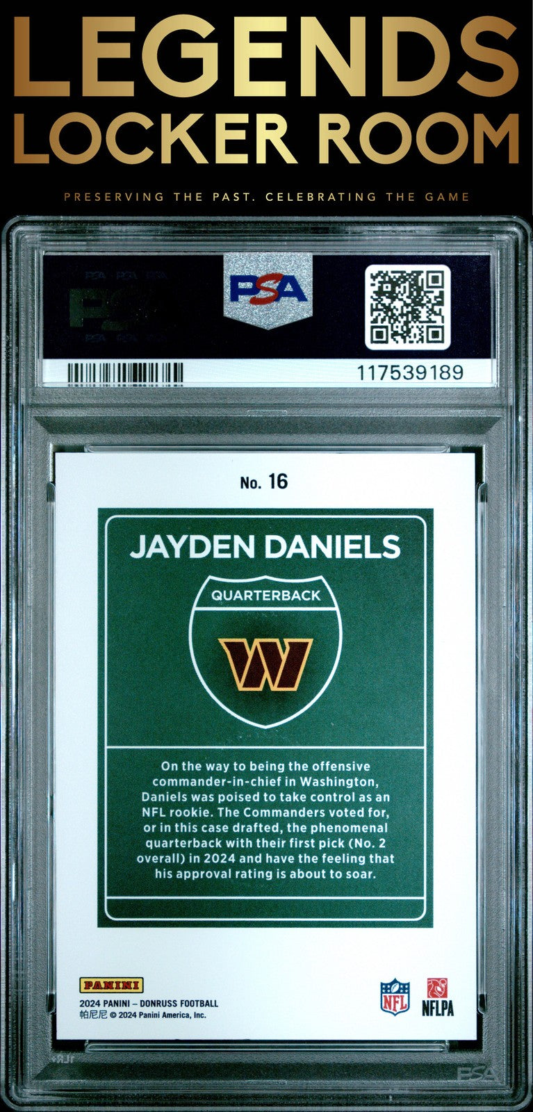 2024 Panini Donruss Downtown! #16 Jayden Daniels PSA 9