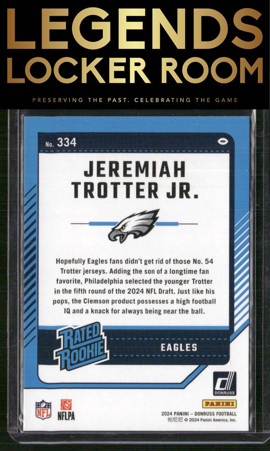 2024 Donruss #334 Jeremiah Trotter Jr. Press Proof Red