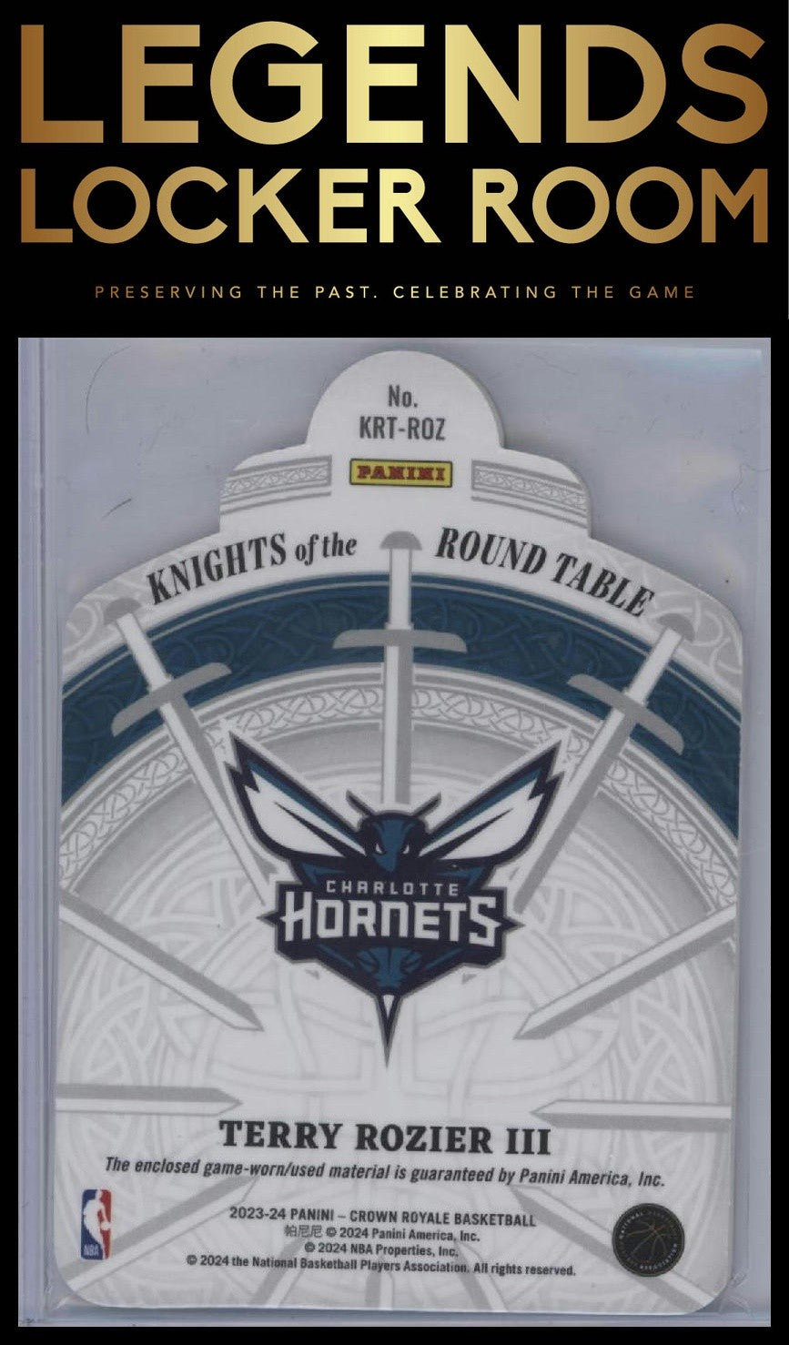 2023-24 Panini Crown Royale #KRT-ROZ Terry Rozier III Knights of the Round Table