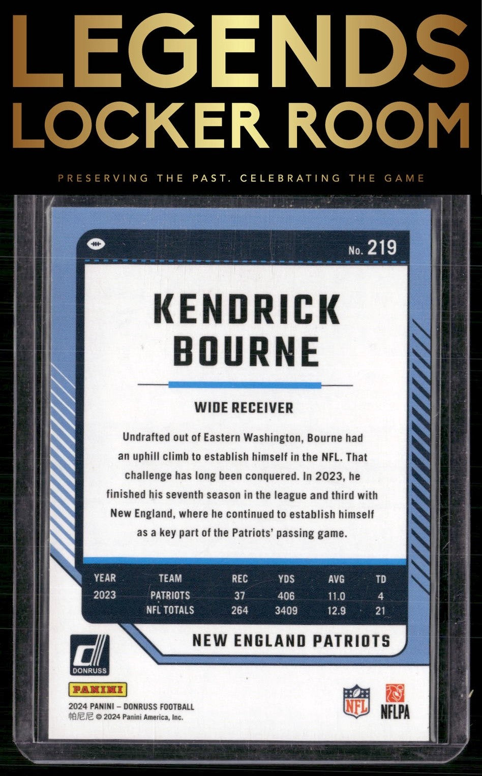 2024 Donruss #219 Kendrick Bourne No Name