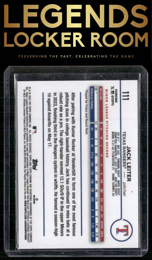 2024 Topps Chrome #111 Jack Leiter