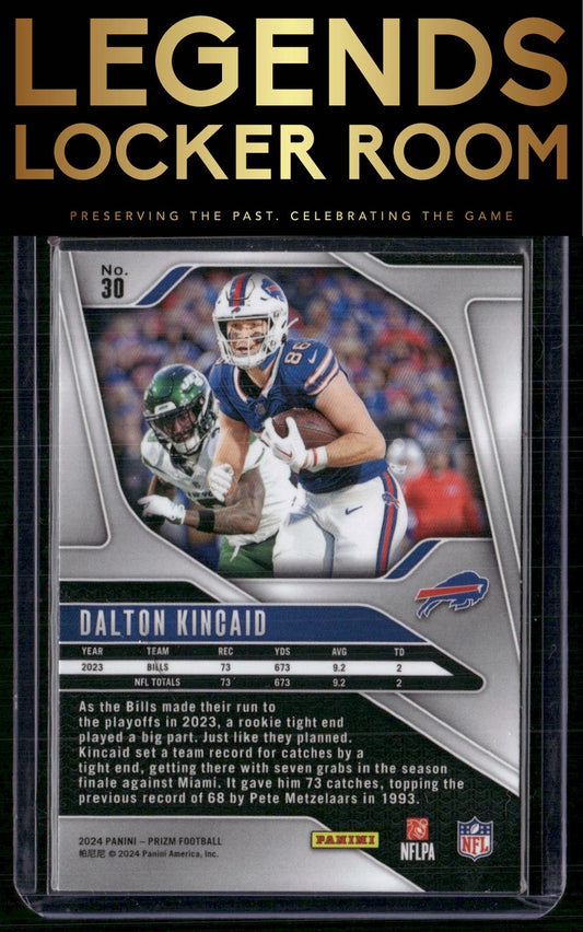 2024 Panini Prizm #30 Dalton Kincaid