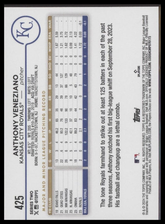 2024 Topps #425 Anthony Veneziano