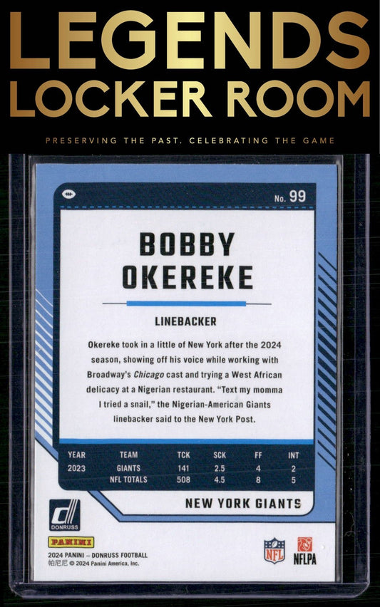 2024 Donruss #99 Bobby Okereke