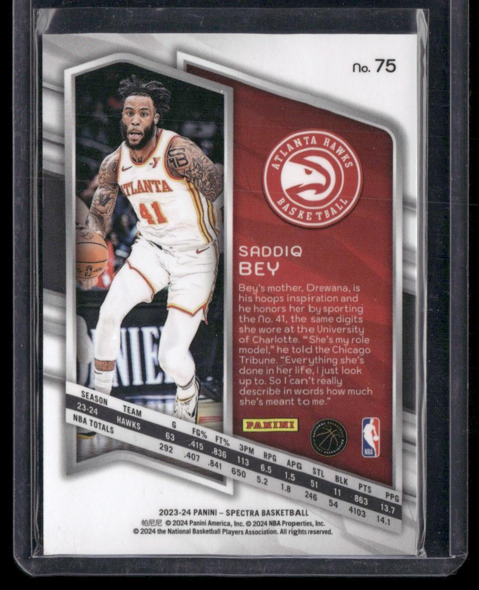 2023-24 Panini Spectra #75 Saddiq Bey