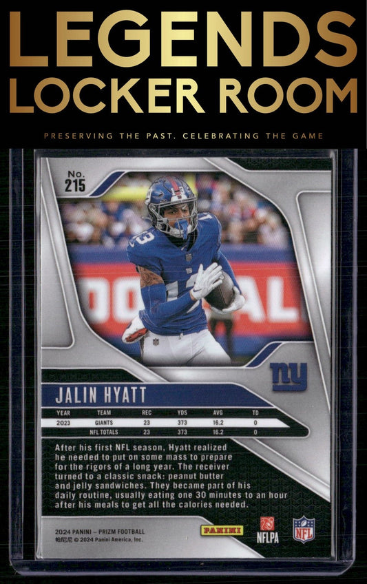 2024 Panini Prizm #215 Jalin Hyatt