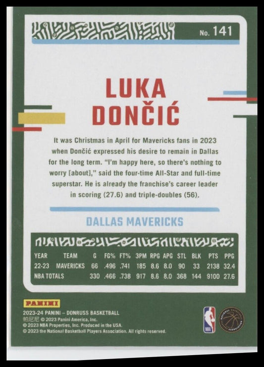 2023-24 Donruss #141 Luka Doncic