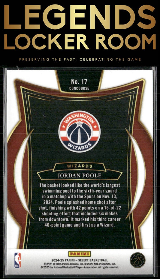 2024-25 Panini Select #17 Jordan Poole