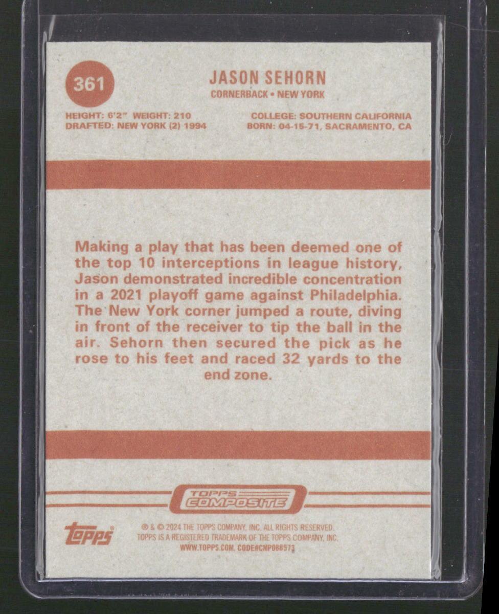 2023 Topps Composite #361 Jason Sehorn
