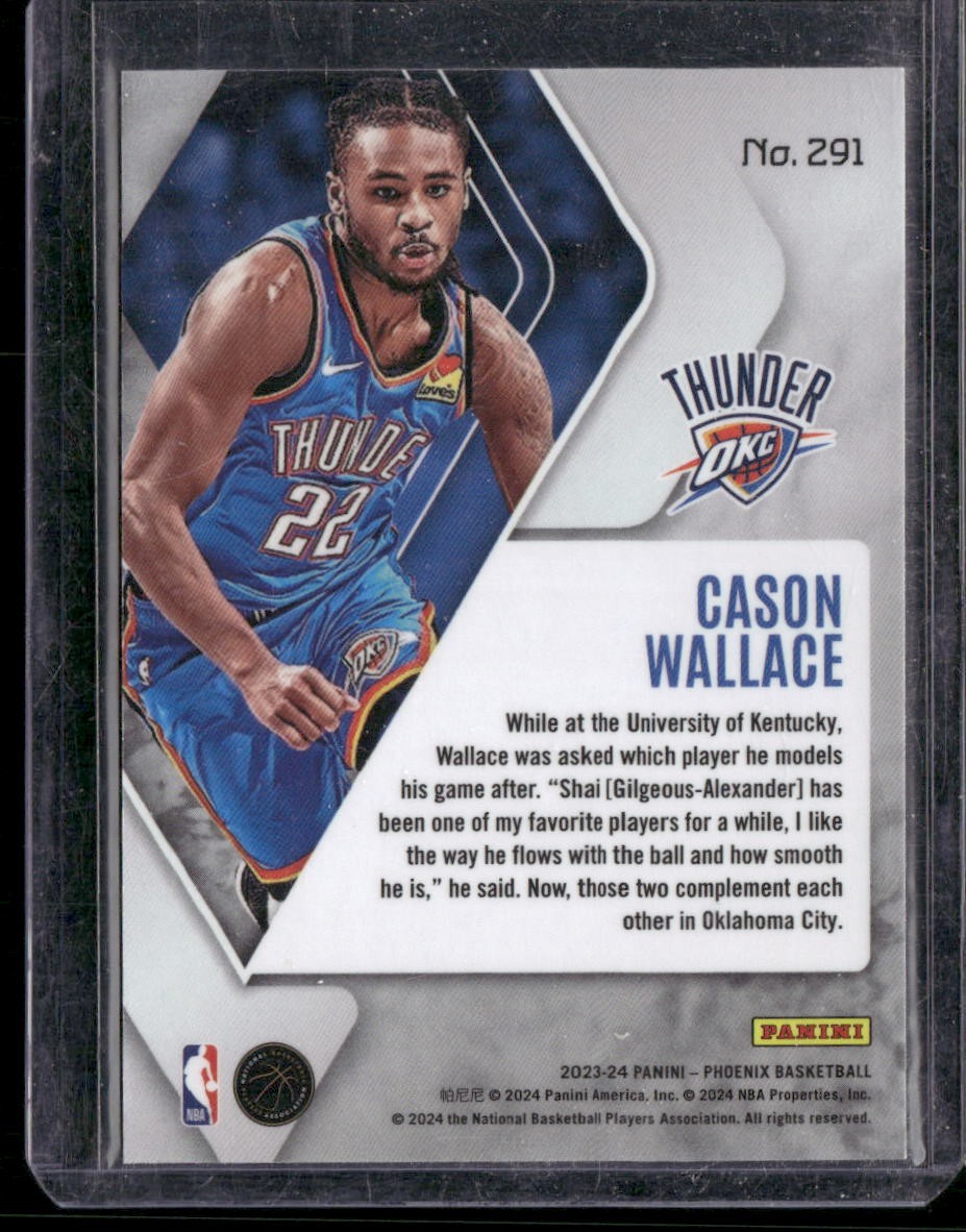 2023-24 Panini Phoenix #291 Cason Wallace