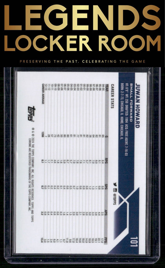 2023-24 Topps Chrome Sapphire Edition #101 Juwan Howard