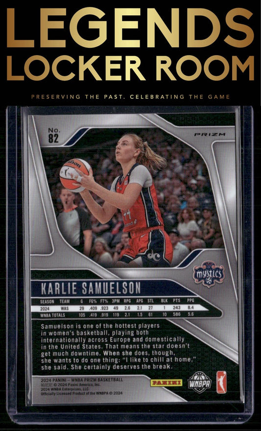 2024 Panini Prizm WNBA #82 Karlie Samuelson Silver Prizms