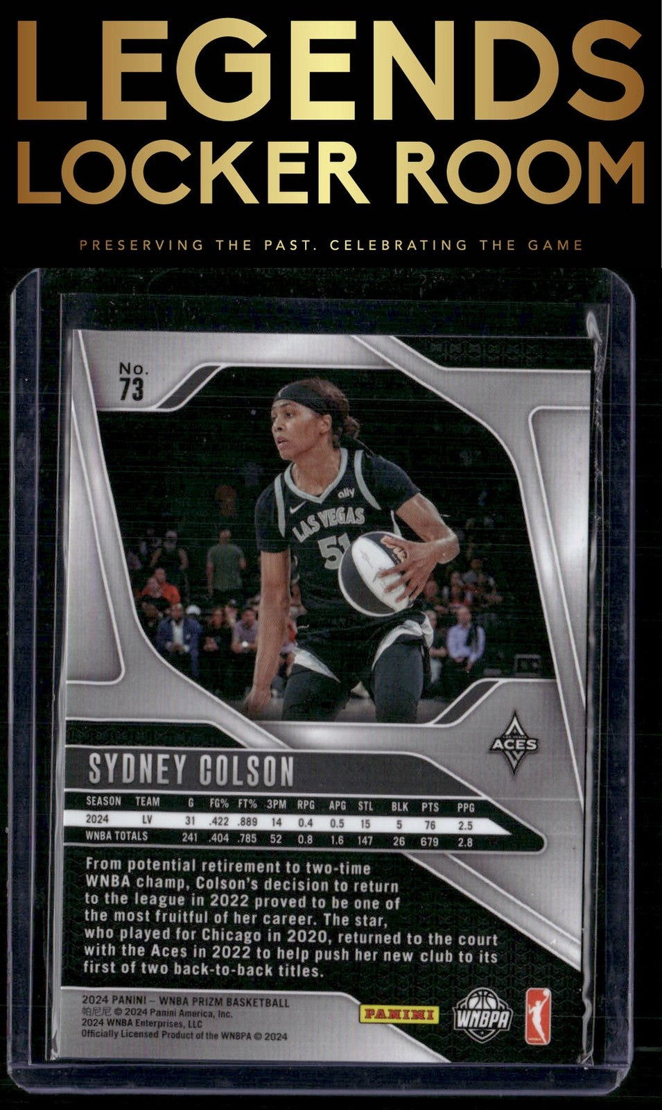 2024 Panini Prizm WNBA #73 Sydney Colson