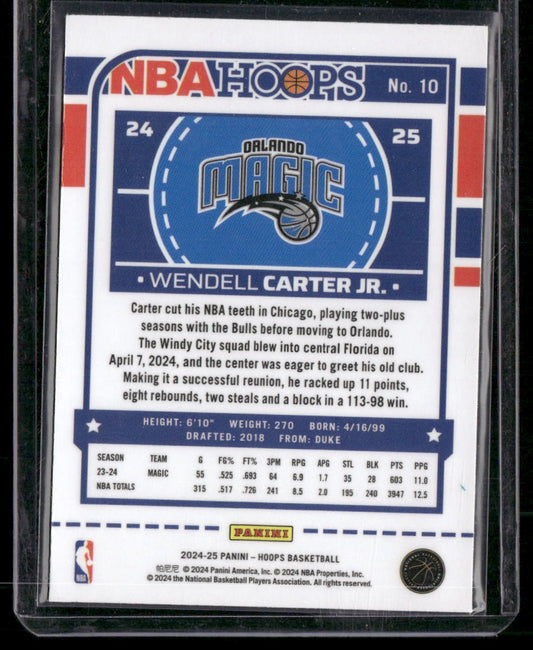 2024-25 Hoops #10 Wendell Carter Jr. Premium Prizms Silver