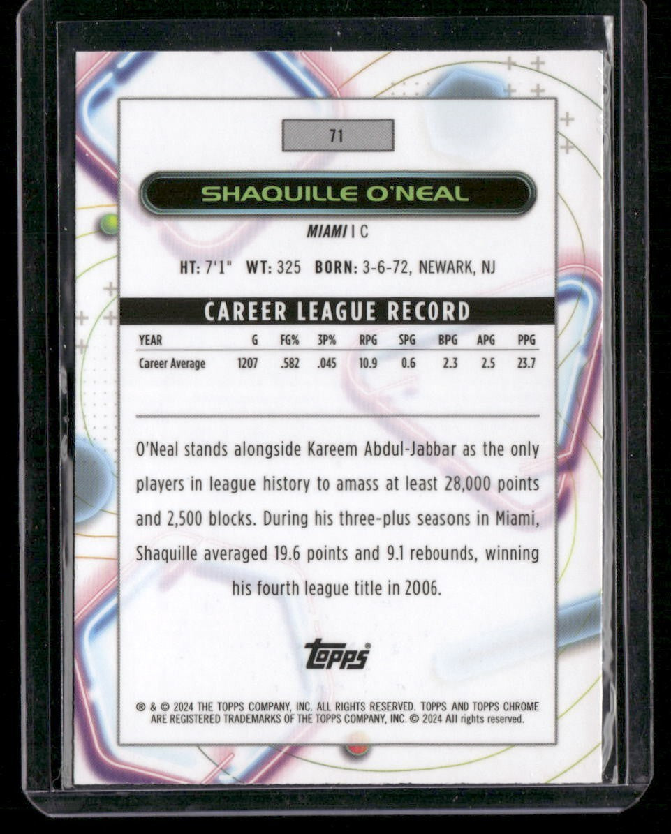 2023-24 Topps Chrome Cosmic #71 Shaquille O'Neal
