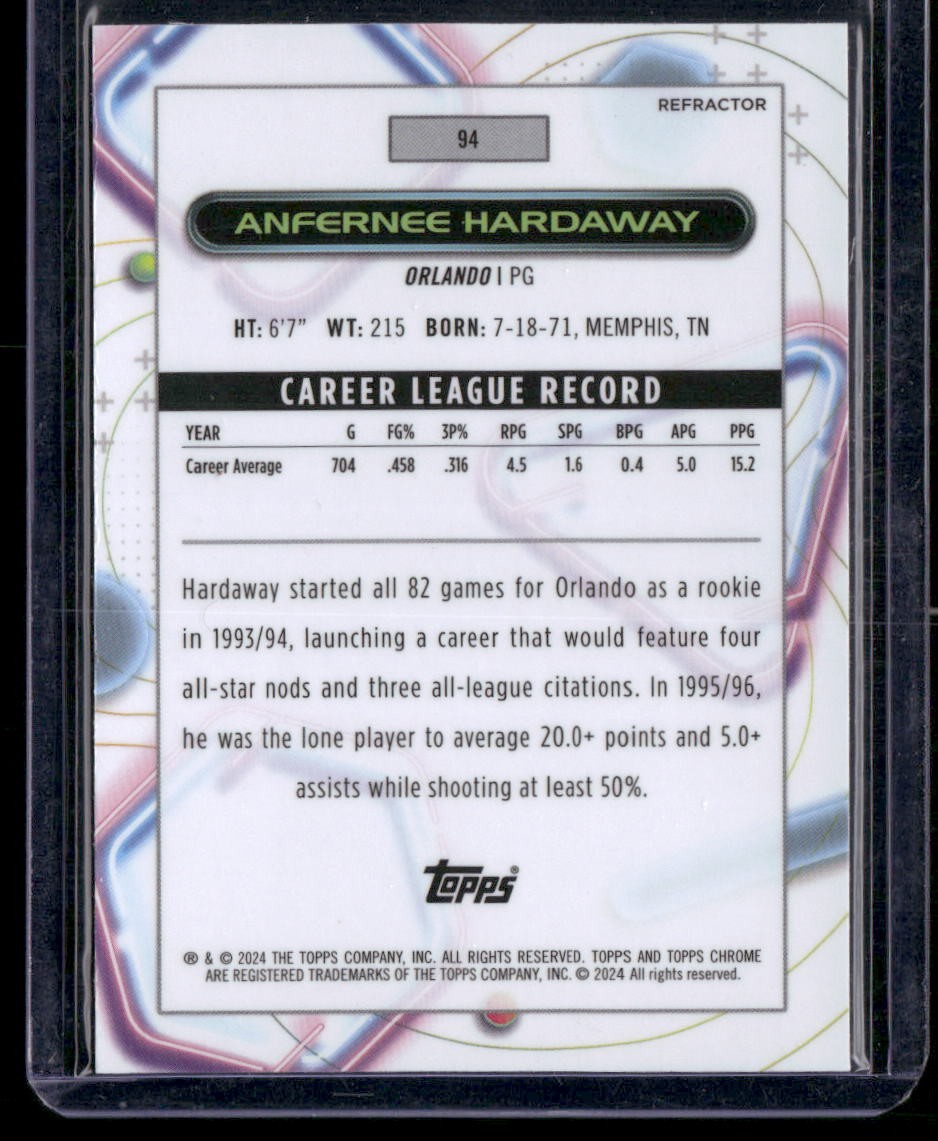 2023-24 Topps Chrome Cosmic #94 Anfernee Hardaway Refractors