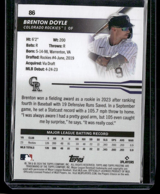 2024 Topps Pristine #86 Brenton Doyle