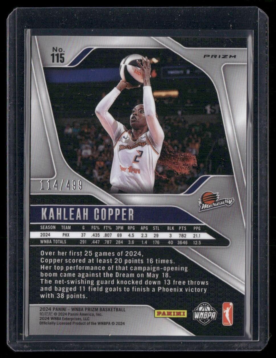 2024 Panini Prizm WNBA #115 Kahleah Copper Pulsar Prizms #/499