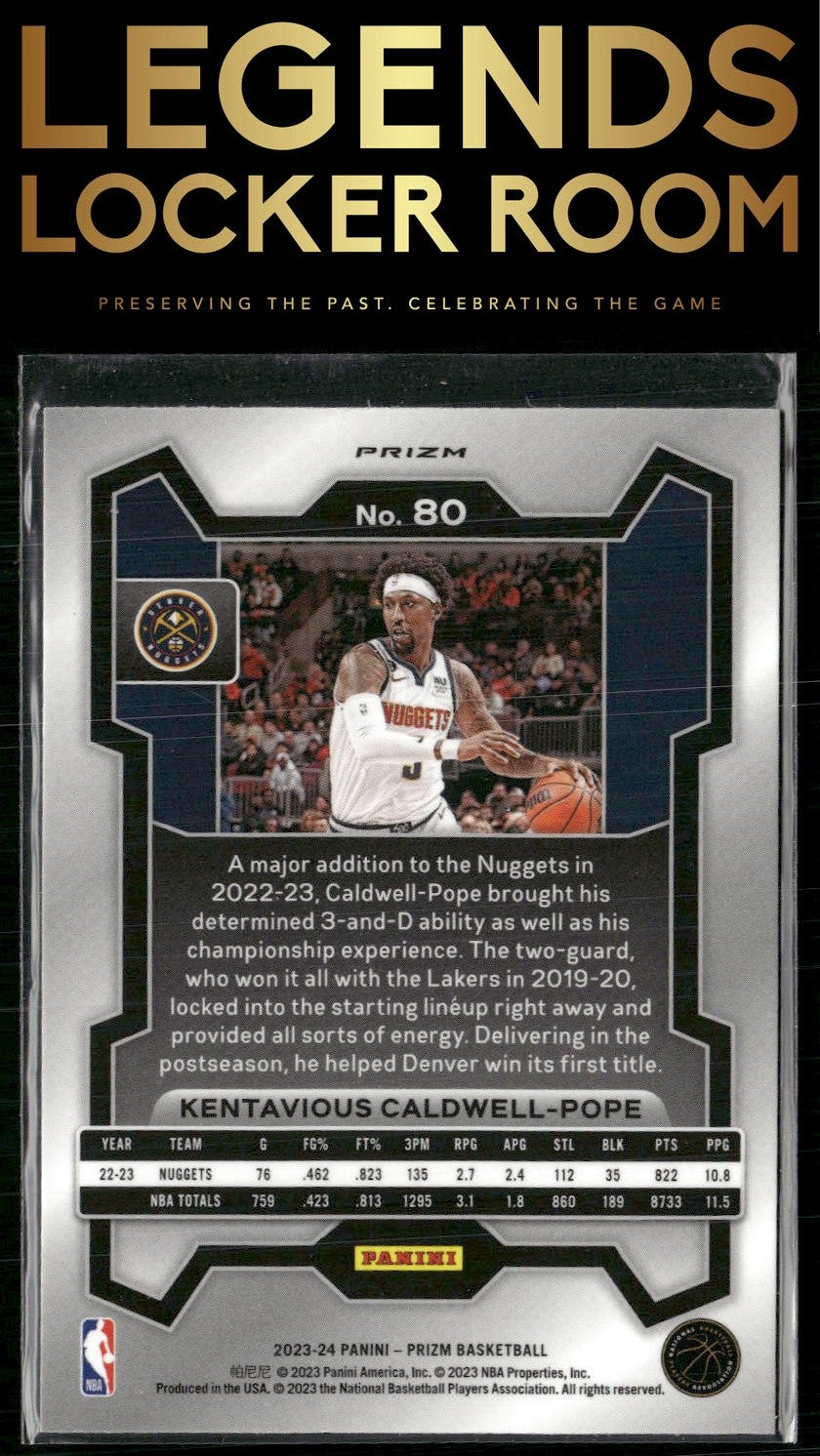 2023-24 Panini Prizm #80 Kentavious Caldwell-Pope Prizms Hyper