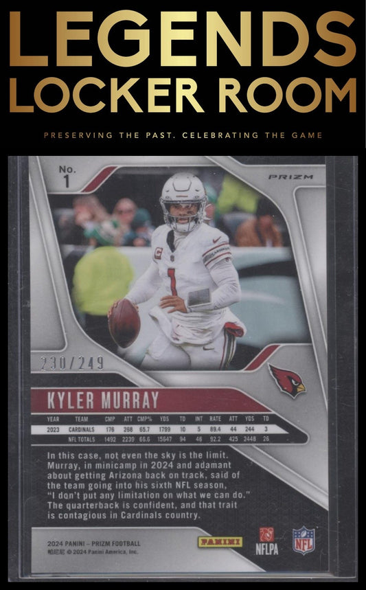2024 Panini Prizm #1 Kyler Murray Orange #/249