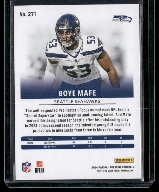 2024 Panini Prestige #271 Boye Mafe Dots Xtra Points