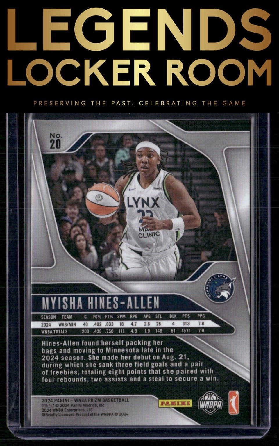 2024 Panini Prizm WNBA #20 Myisha Hines-Allen