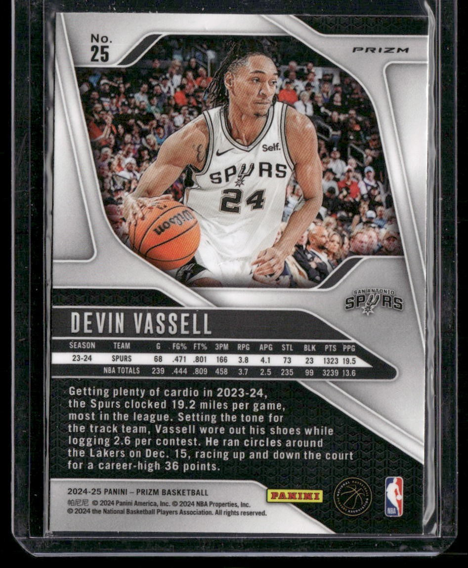 2024-25 Panini Prizm #25 Devin Vassell Prizms Silver