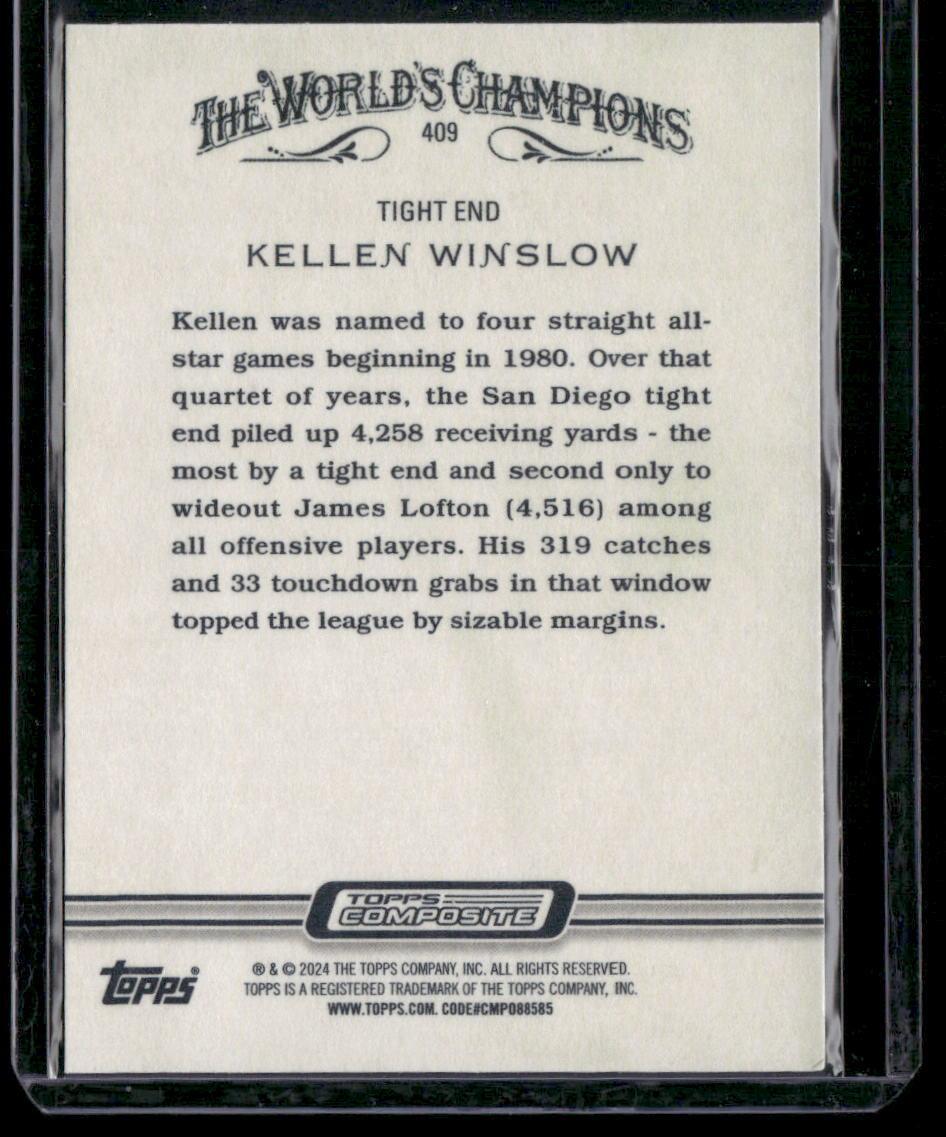 2023 Topps Composite #409 Kellen Winslow