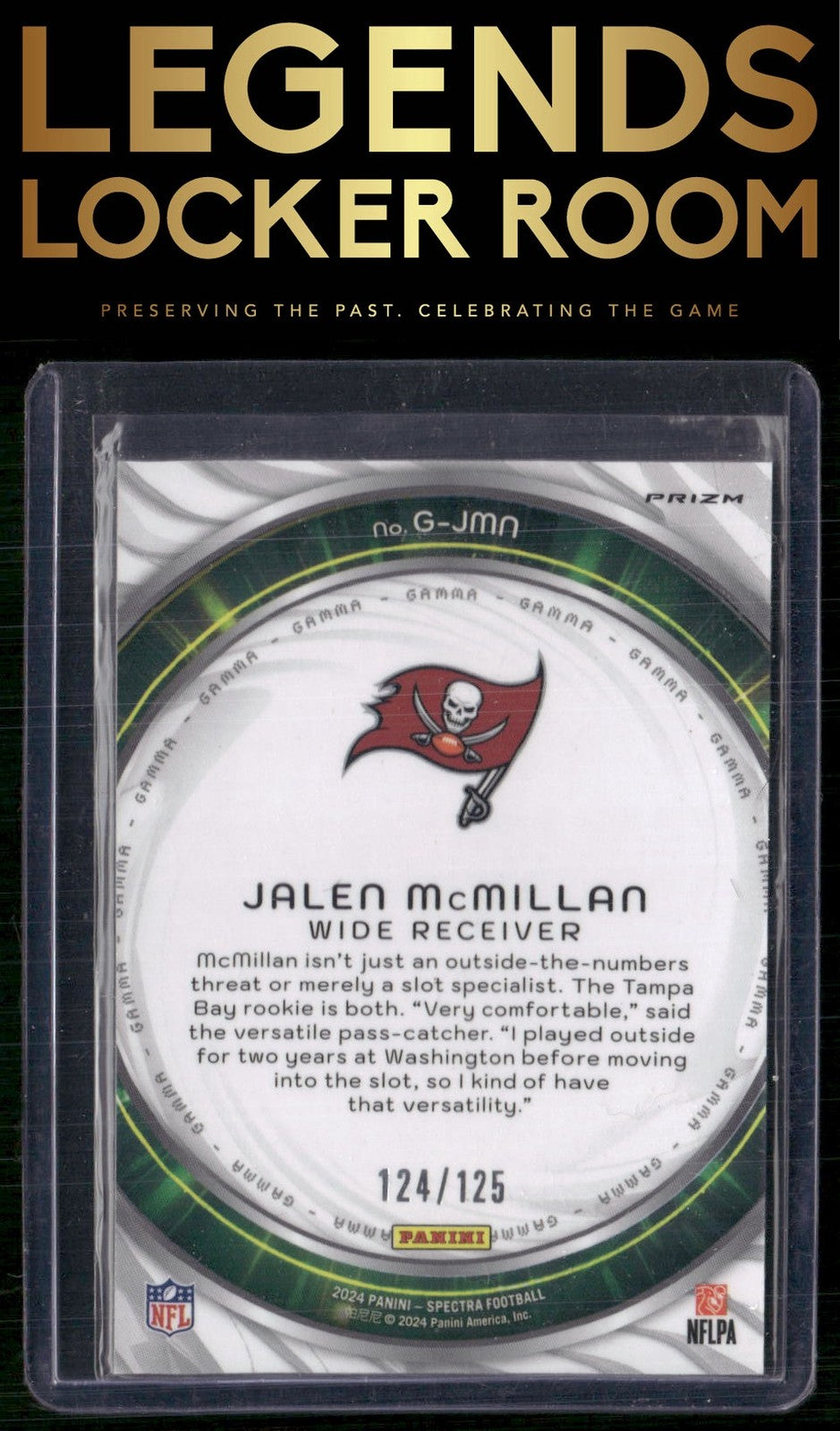 2024 Panini Spectra #G-JMN Jalen McMillan Gamma #/125