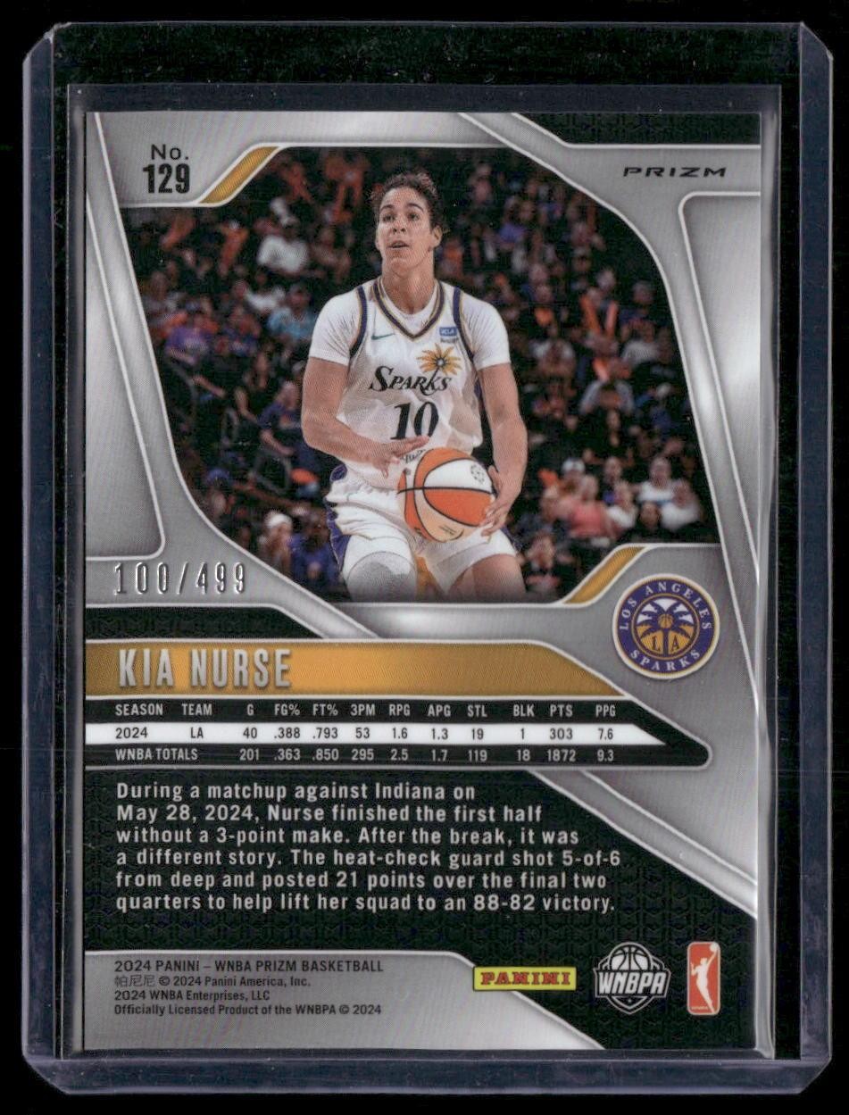2024 Panini Prizm WNBA #129 Kia Nurse Pulsar Prizms #/499