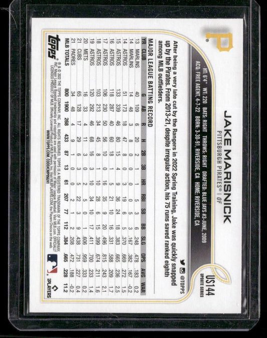 2022 Topps Update #US144 Jake Marisnick