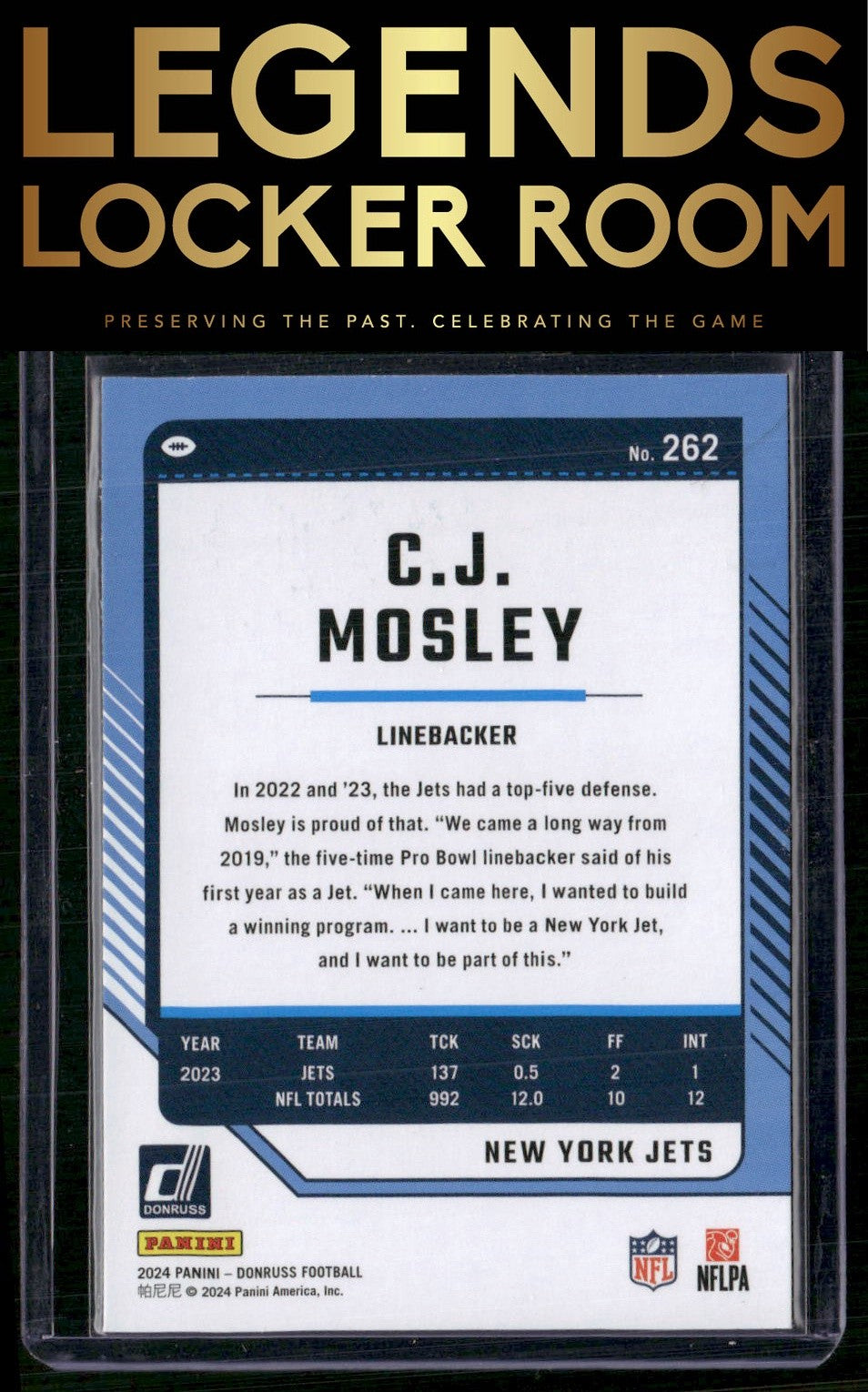 2024 Donruss #262 C.J. Mosley